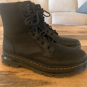 Dr Marten Combs Leather Boots